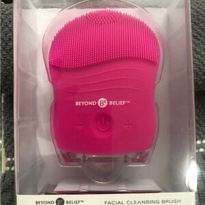 Pink Facial Cleansing Brush - Silicone Sonic Cleansing Tool
